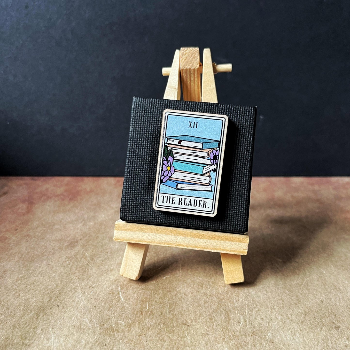 The Reader Wooden Pin