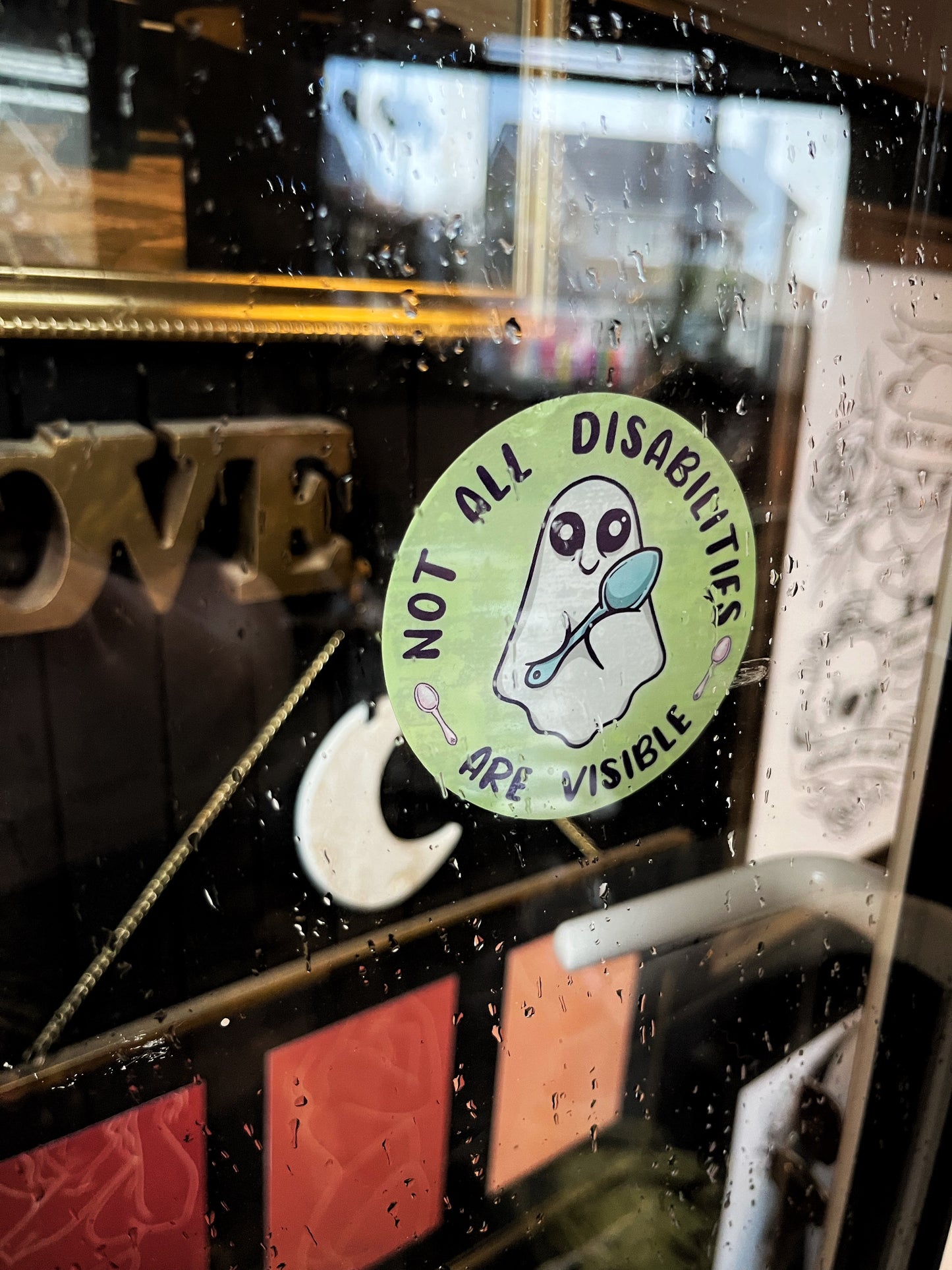 Not All Disabilities Are Visible Ghost Window Sticker