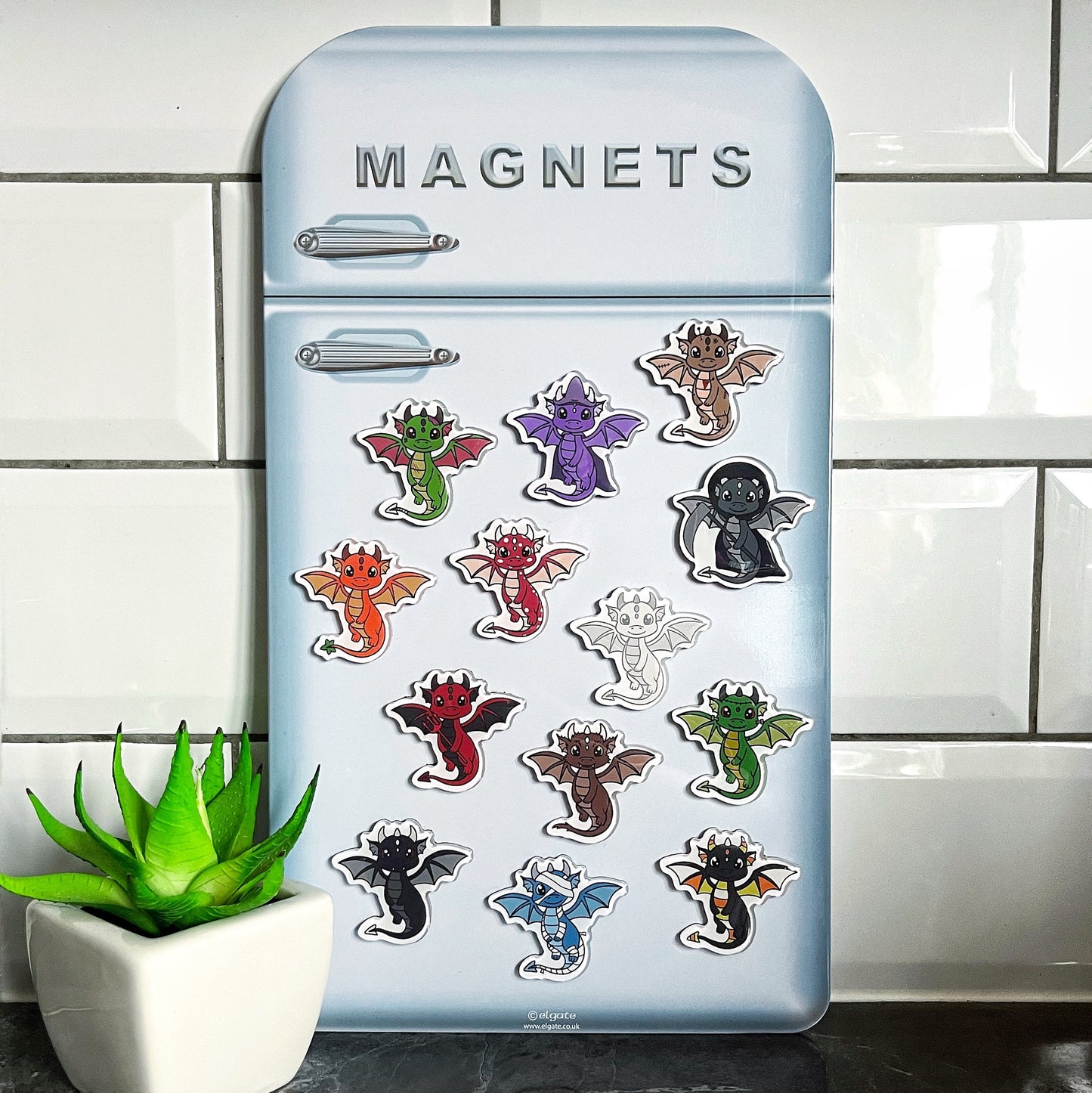 Halloween Dragon Acrylic Fridge Magnet