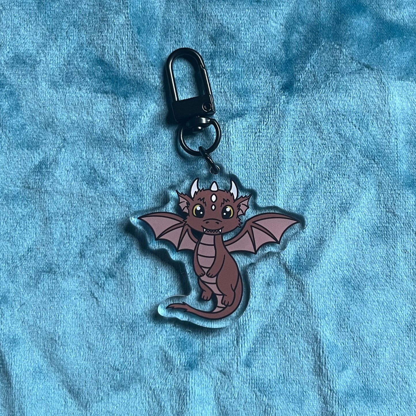 Halloween Dragon Acrylic Key Ring