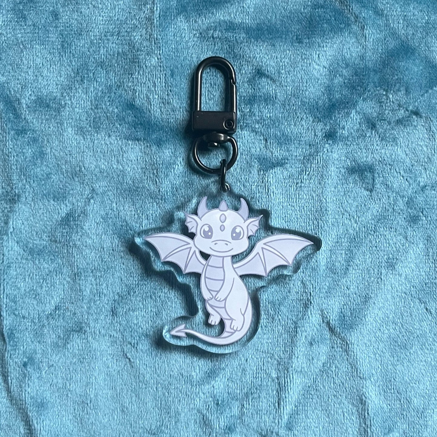 Halloween Dragon Acrylic Key Ring