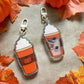 Pumpkin Spice Latte Shaker Keyring