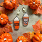 Pumpkin Spice Latte Shaker Keyring