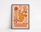 Groovy Pink Astrology Art Print