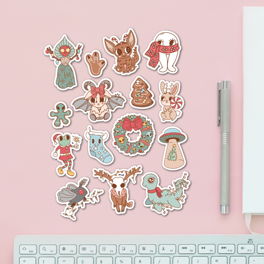 Christmas Cryptids Favourites Sticker Pack