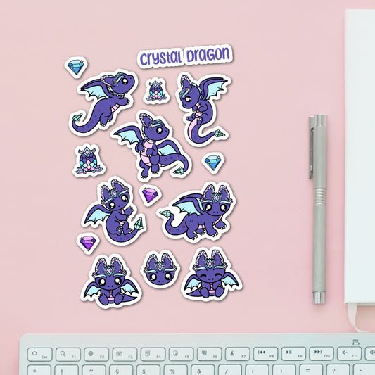 Crystal Dragon Sticker Pack