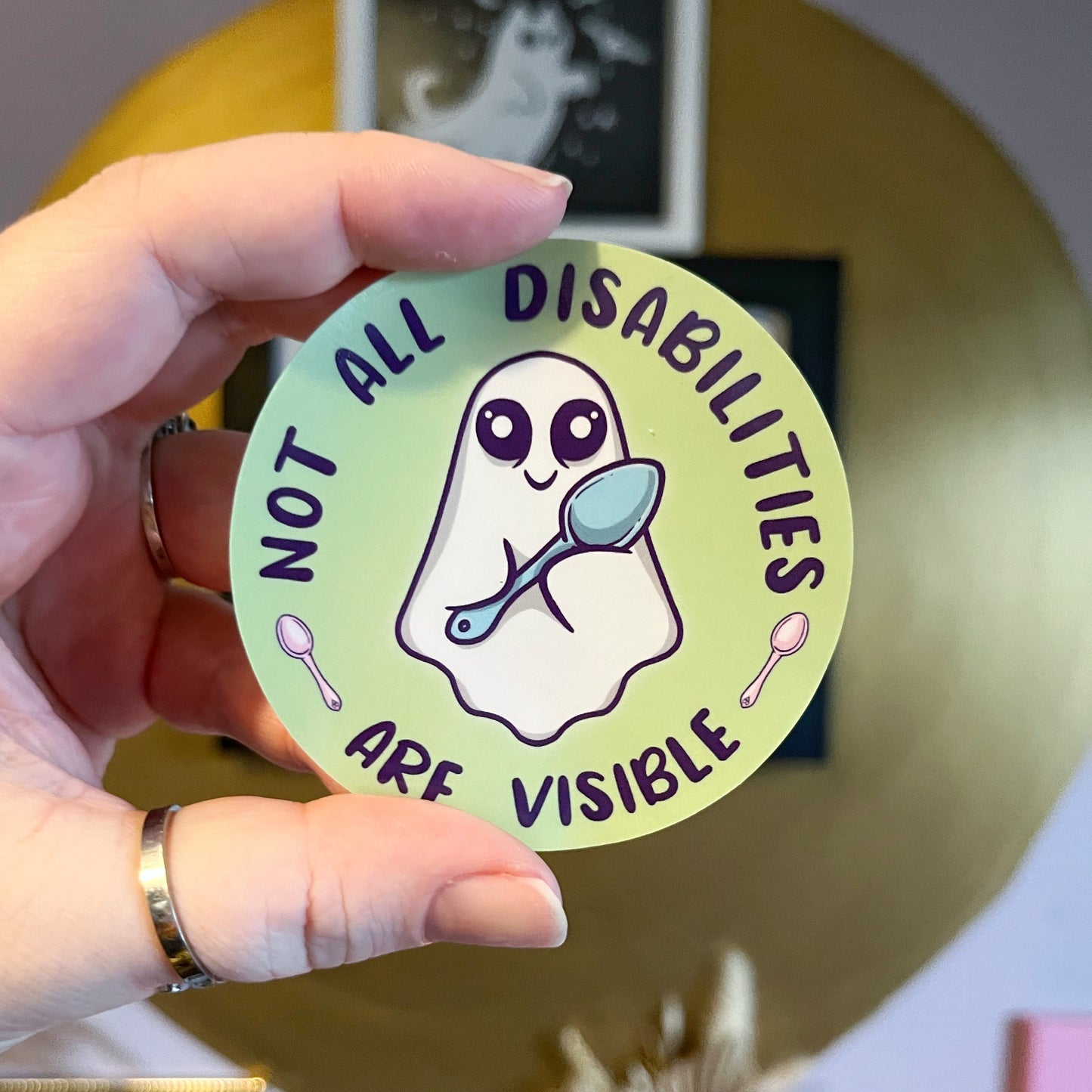 Not All Disabilities Are Visible Ghost Window Sticker