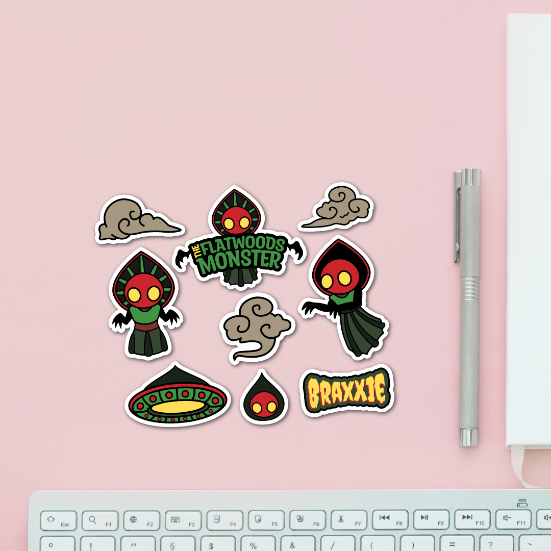 Flatwoods Monster, Braxxie, Sticker Pack