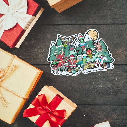 Christmas Cryptid Crew Sticker