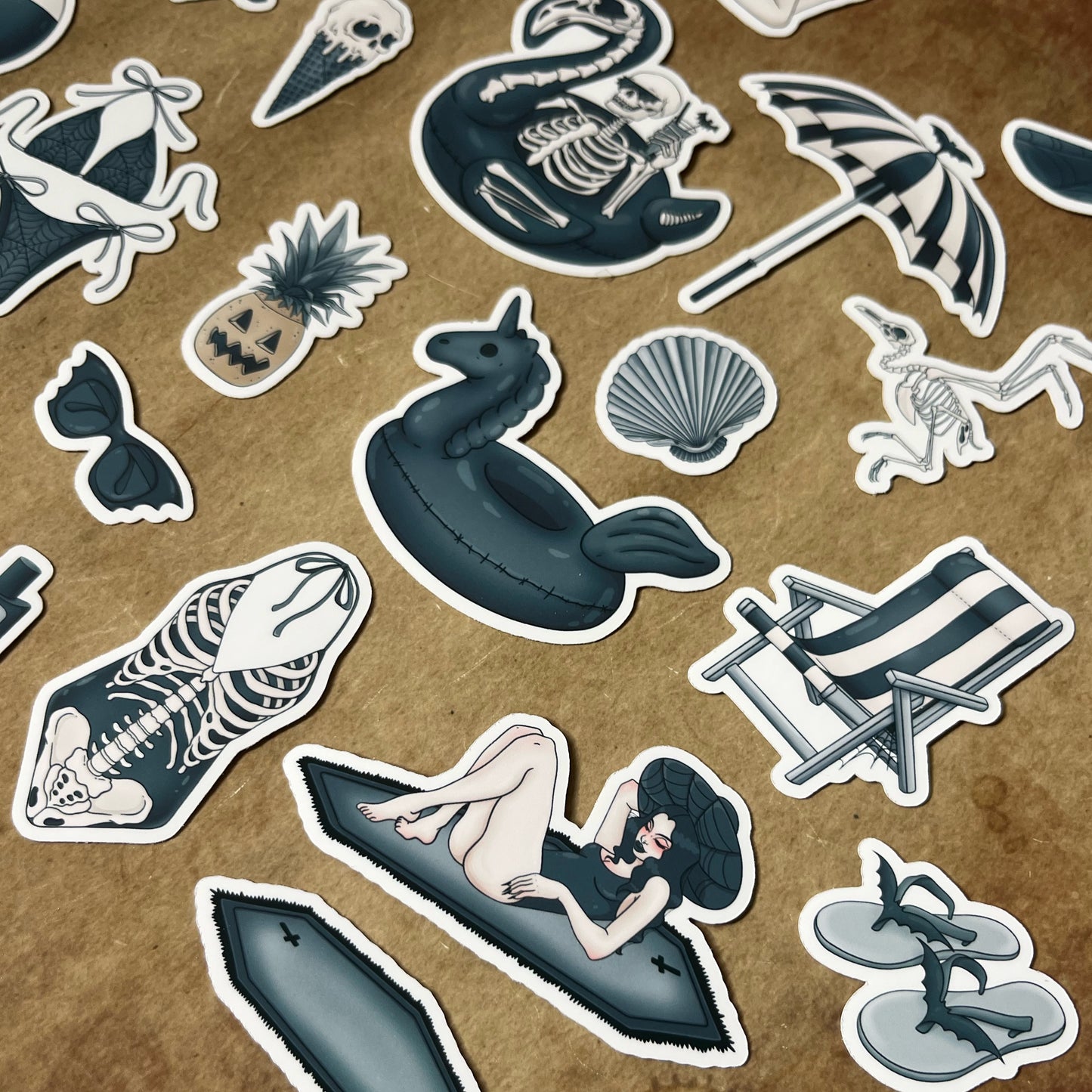 Goth on the Beach Sticker Pack