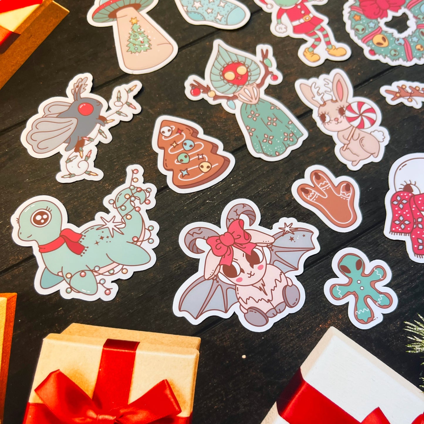 Christmas Cryptids Favourites Sticker Pack