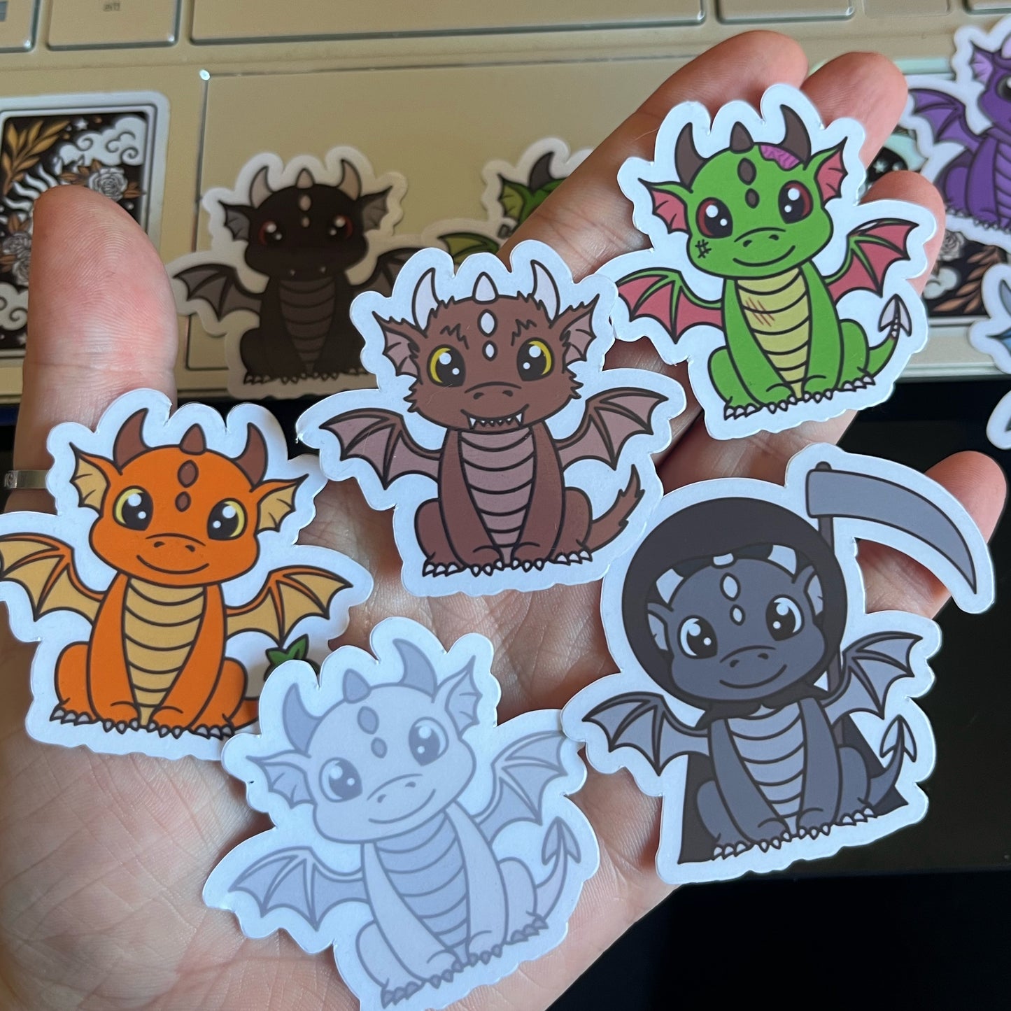 Halloween Dragon (Sitting) Sticker Pack