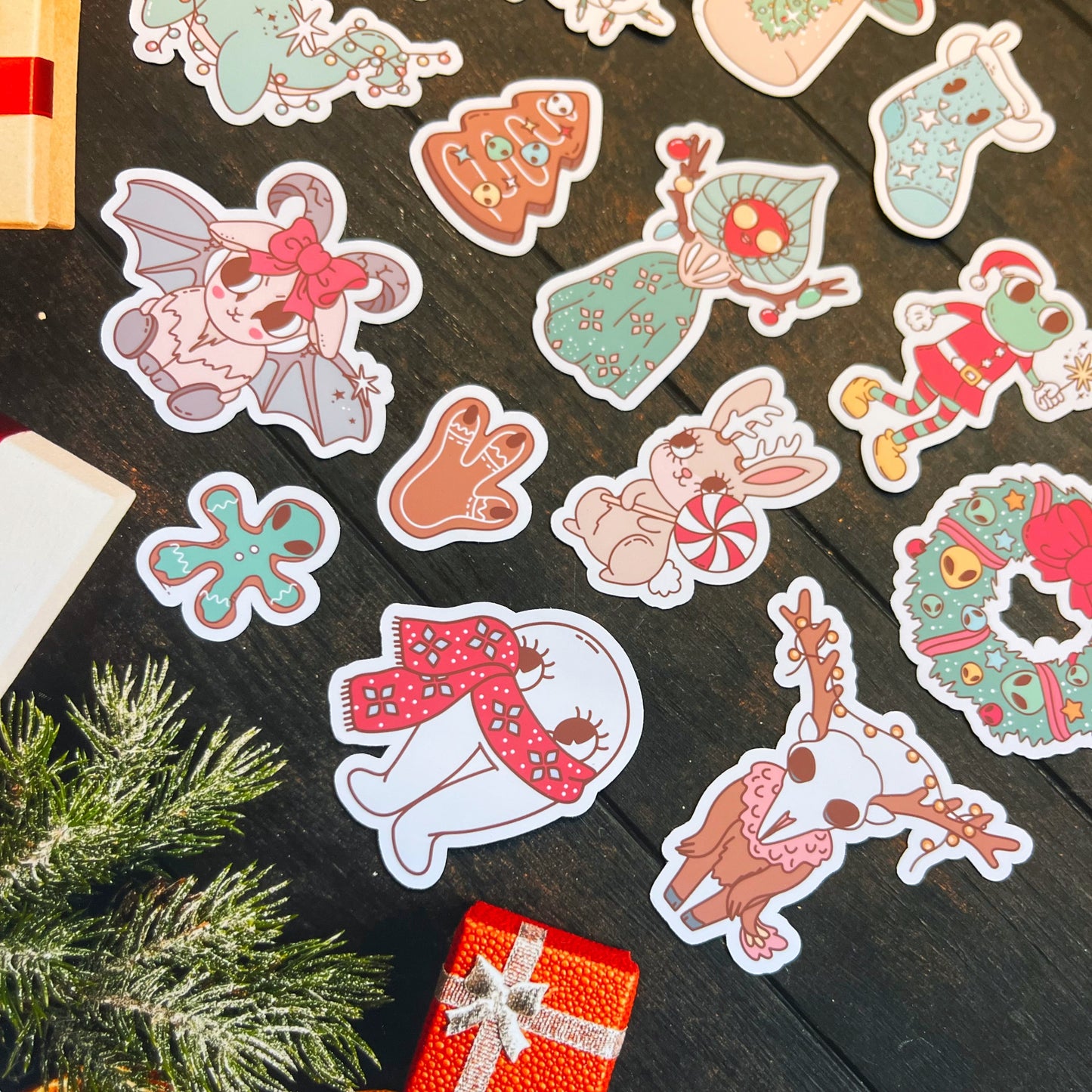 Christmas Cryptids Favourites Sticker Pack