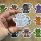 Halloween Dragon (Sitting) Sticker Pack