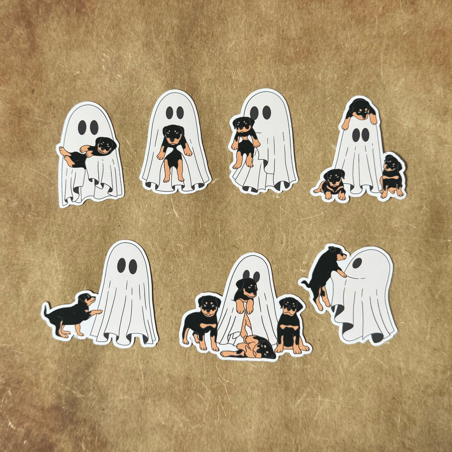 Ghosts with Dark Dogs Sticker Pack