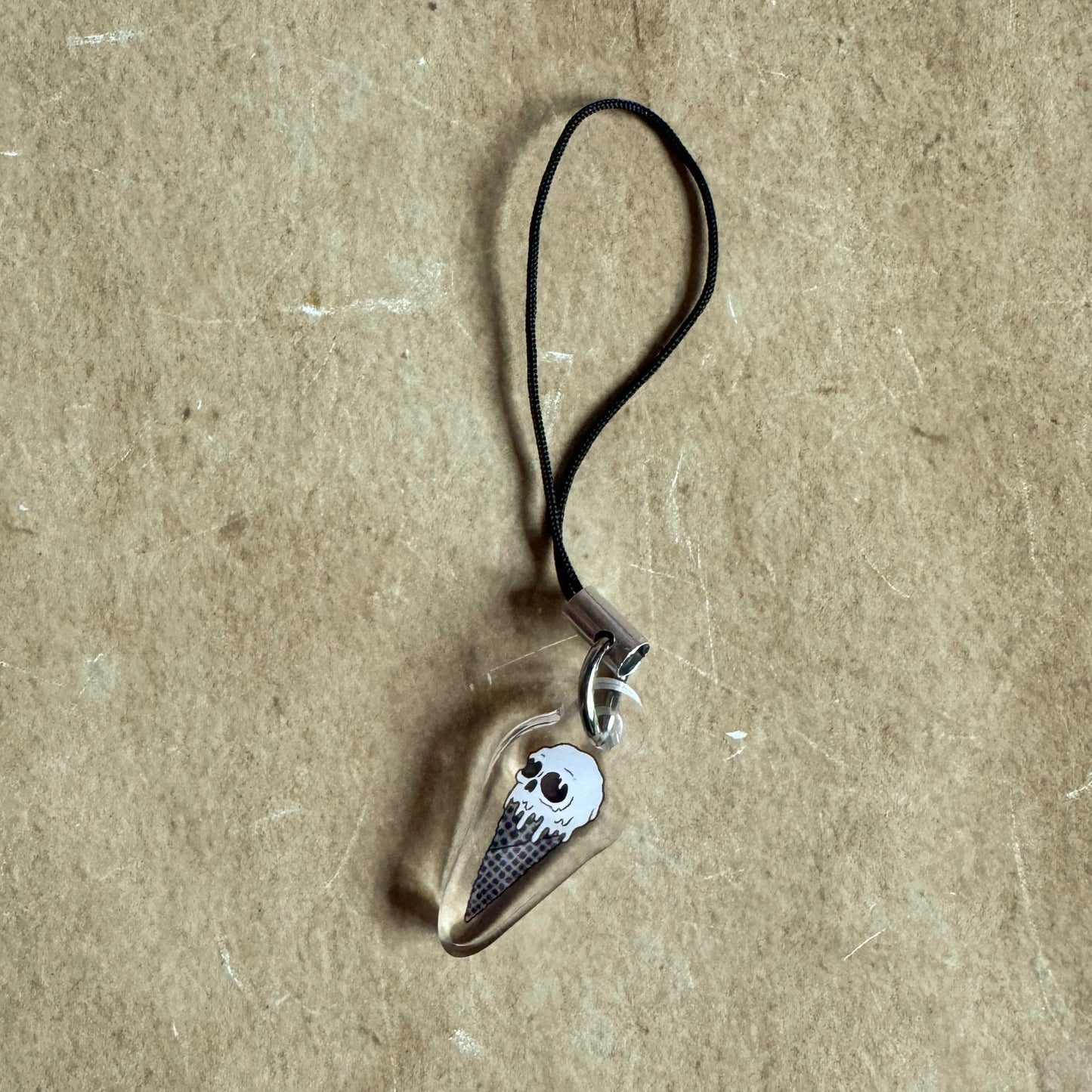 Double Sided Skull Ice Cream Charm