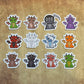 Halloween Dragon (Sitting) Sticker Pack