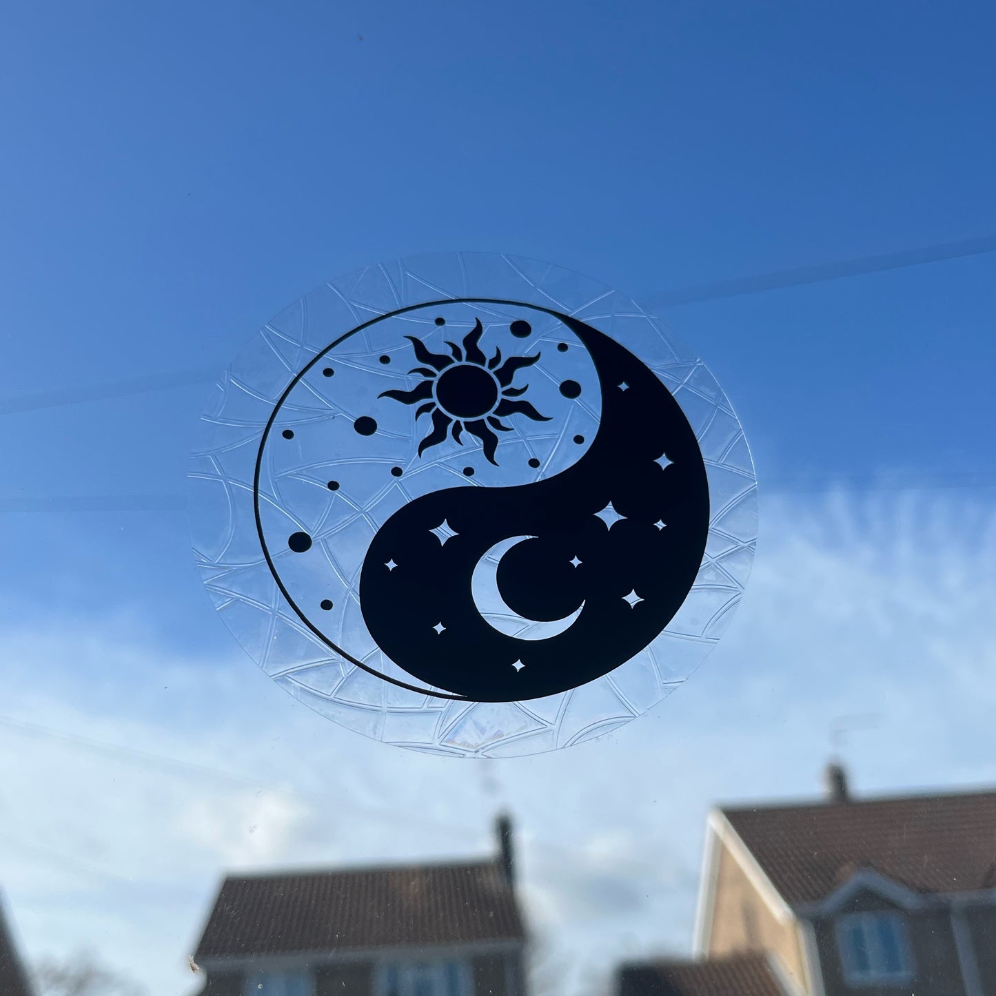 Sun and Moon Ying Yang Suncatcher