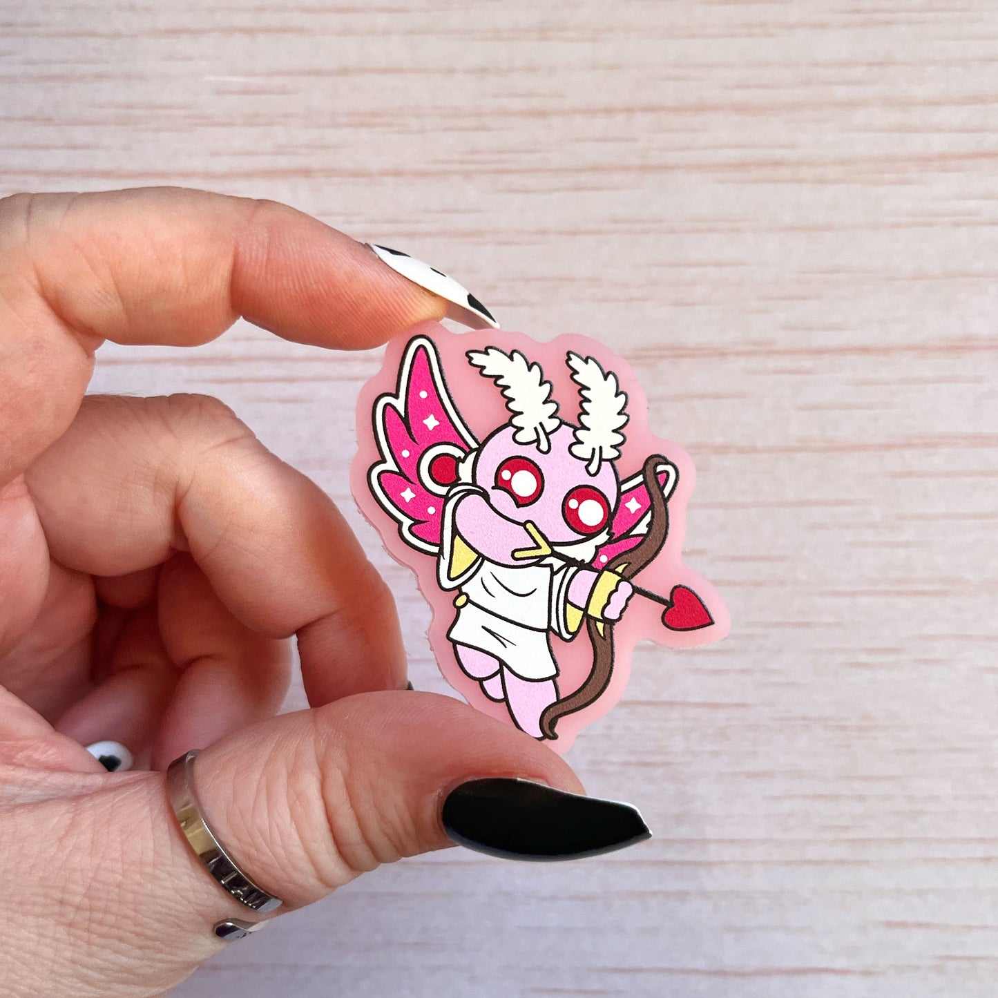 Mothman Cupid Acrylic Pin