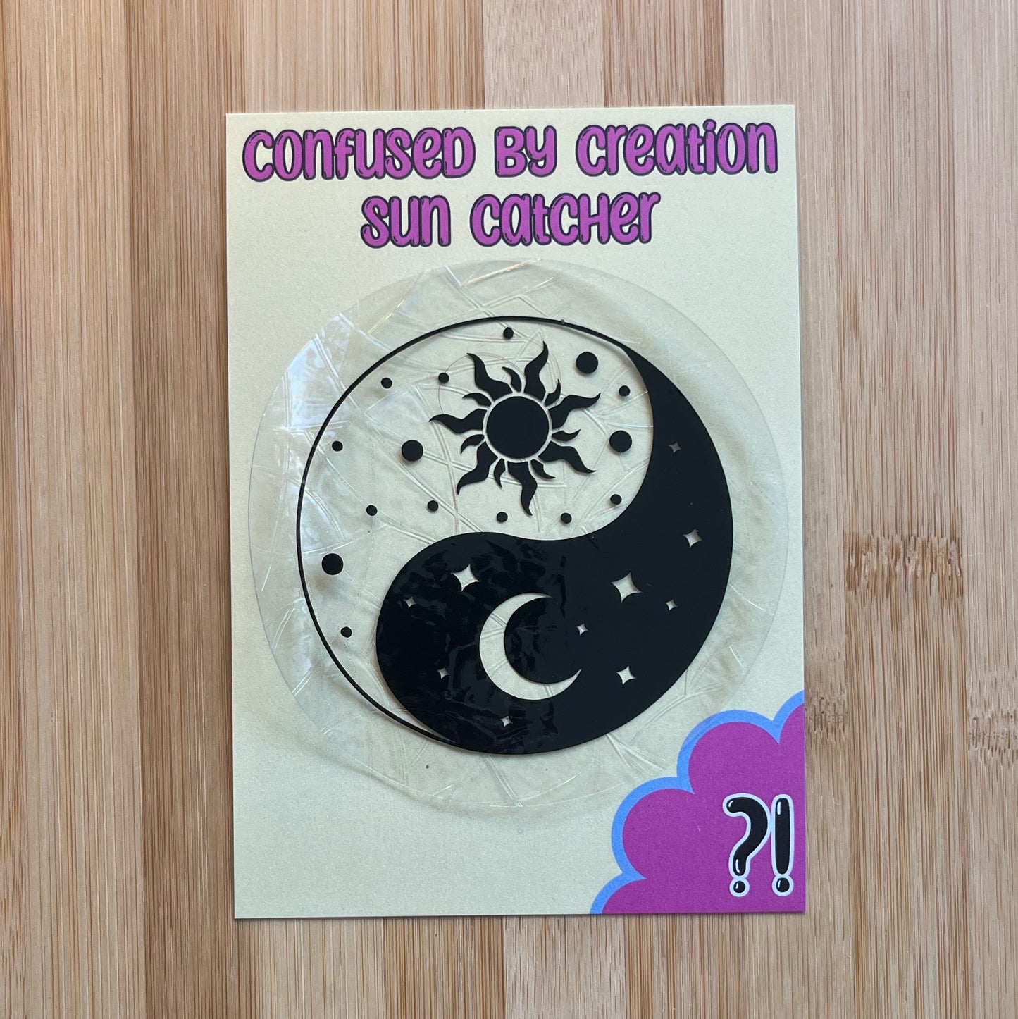 Sun and Moon Ying Yang Suncatcher