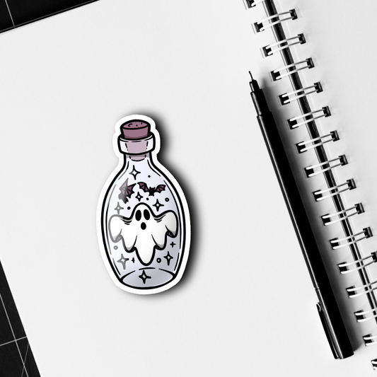 Ghost Bottle Sticker