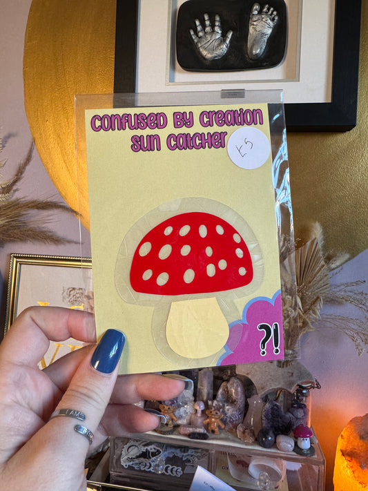 Mushroom Suncatcher