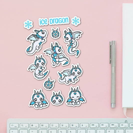 Ice Dragon Sticker Pack