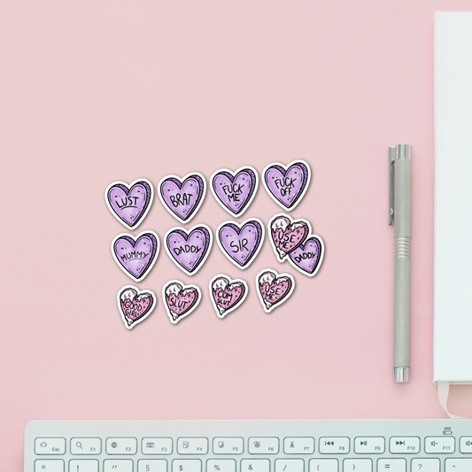 Kinky Hearts Sticker Pack