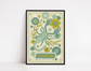 Groovy Green Astrology Art Print