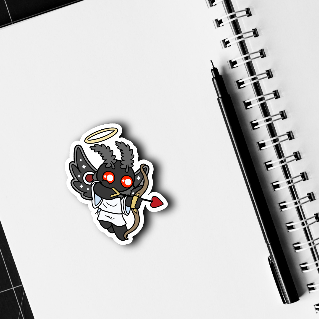 Valentine's Mothman Sticker