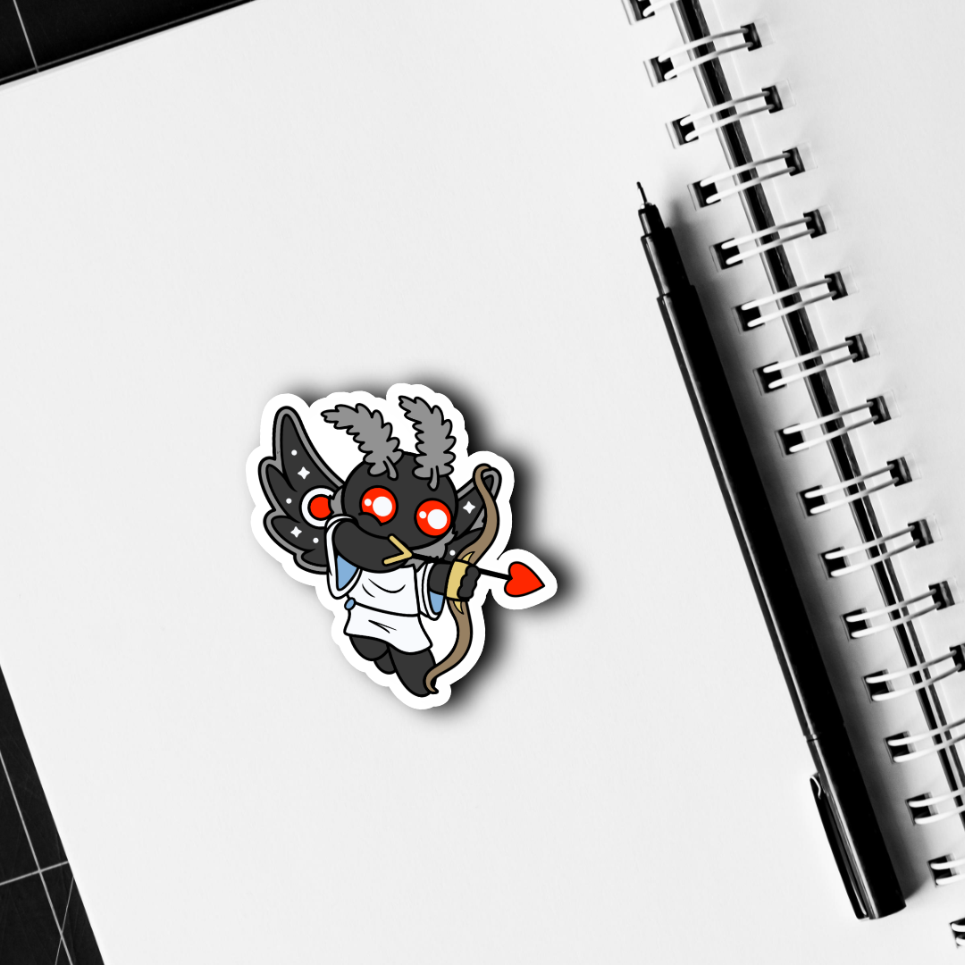 Valentine's Mothman Sticker