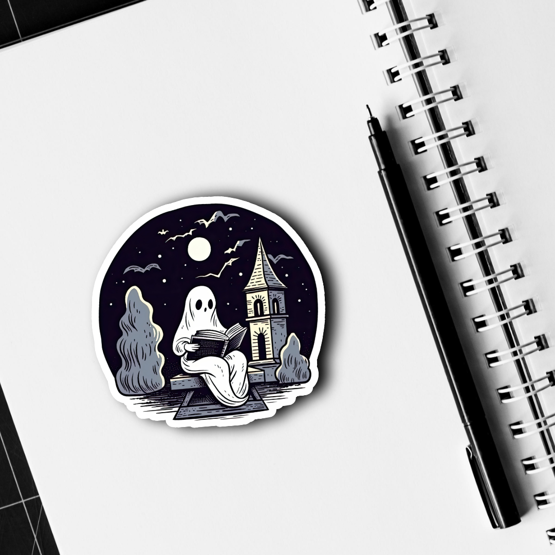 Reading Ghost Sticker