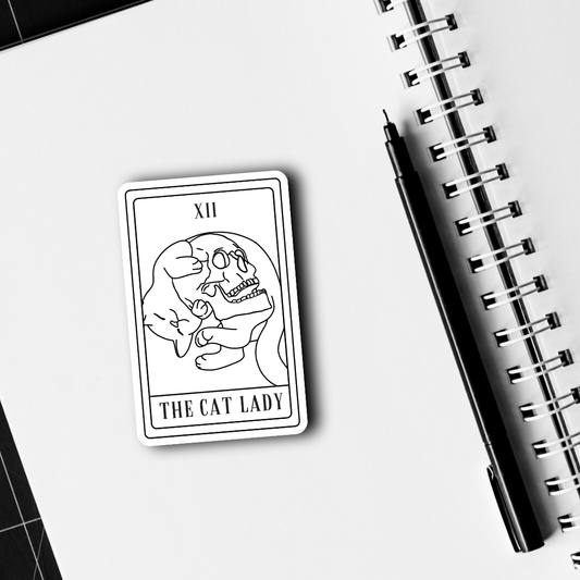 The Cat Lady Tarot Sticker