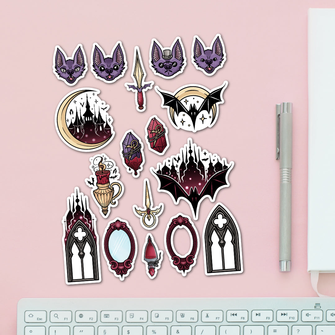 Vampire Bat Sticker Pack