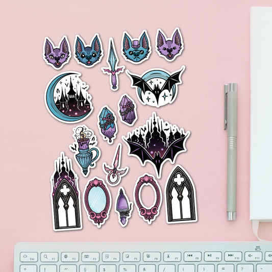 Vampire Bat Sticker Pack