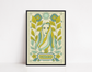 Groovy Green Astrology Art Print