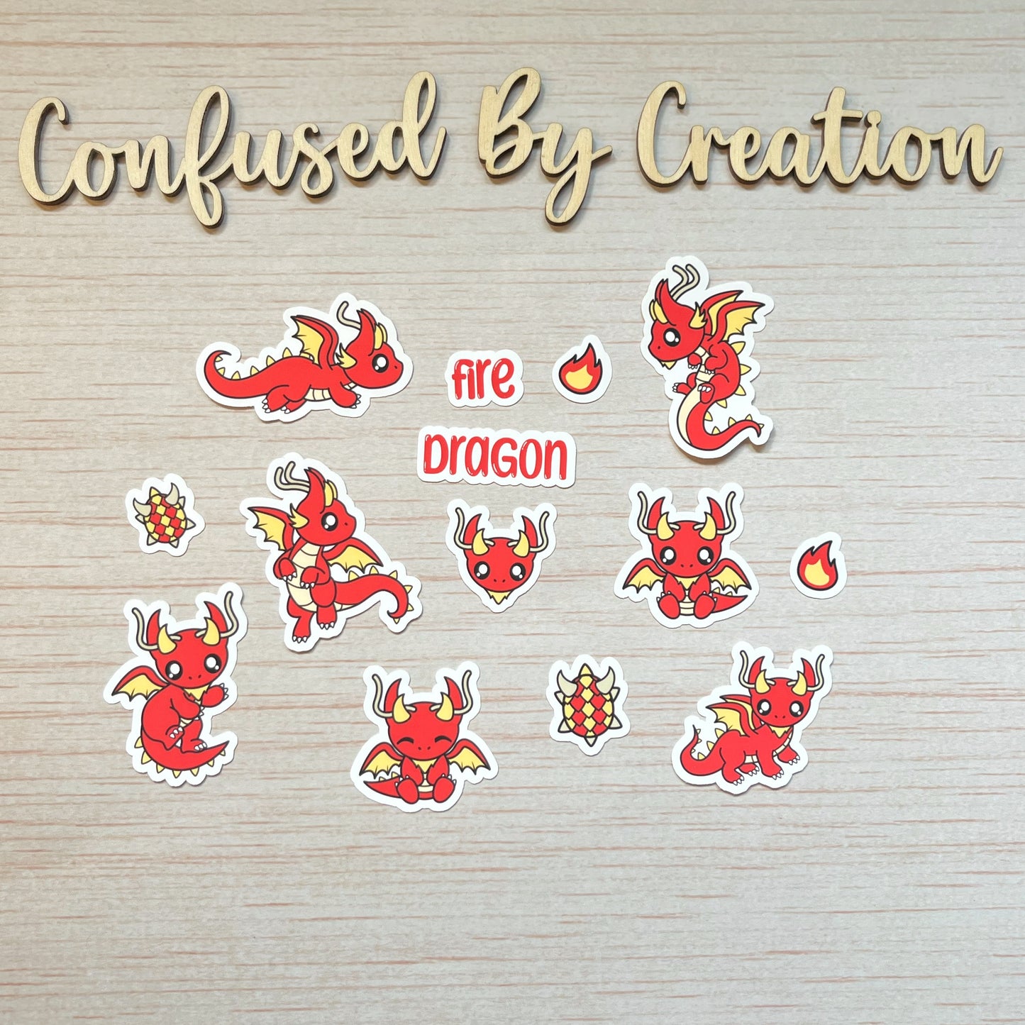 Fire Dragon Sticker Pack