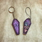 Double Sided Coffin Keyring