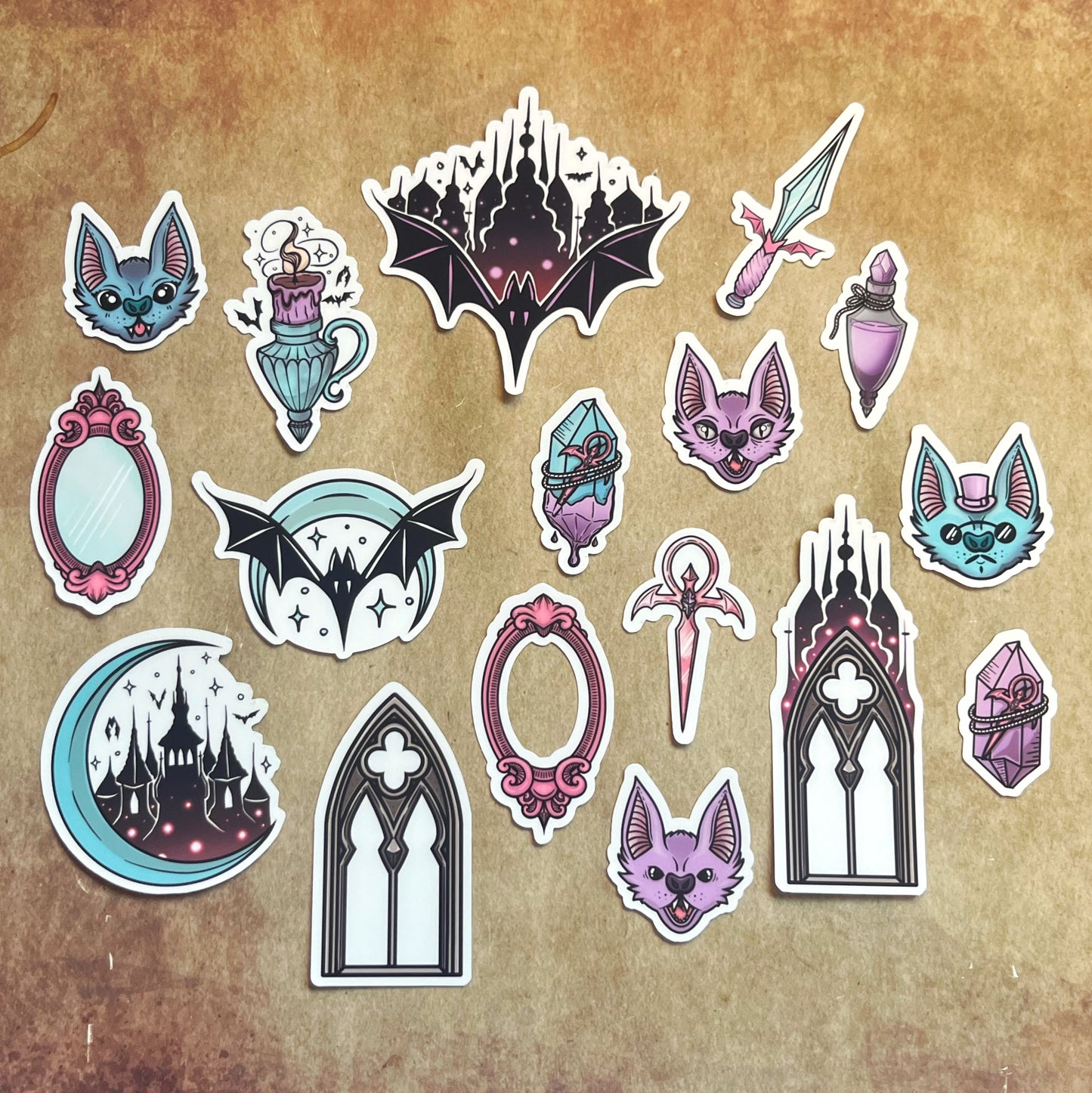 Vampire Bat Sticker Pack