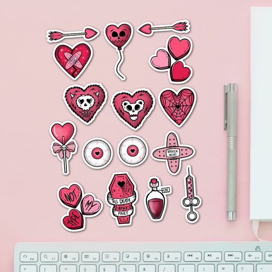 Spooky Valentine Sticker Pack