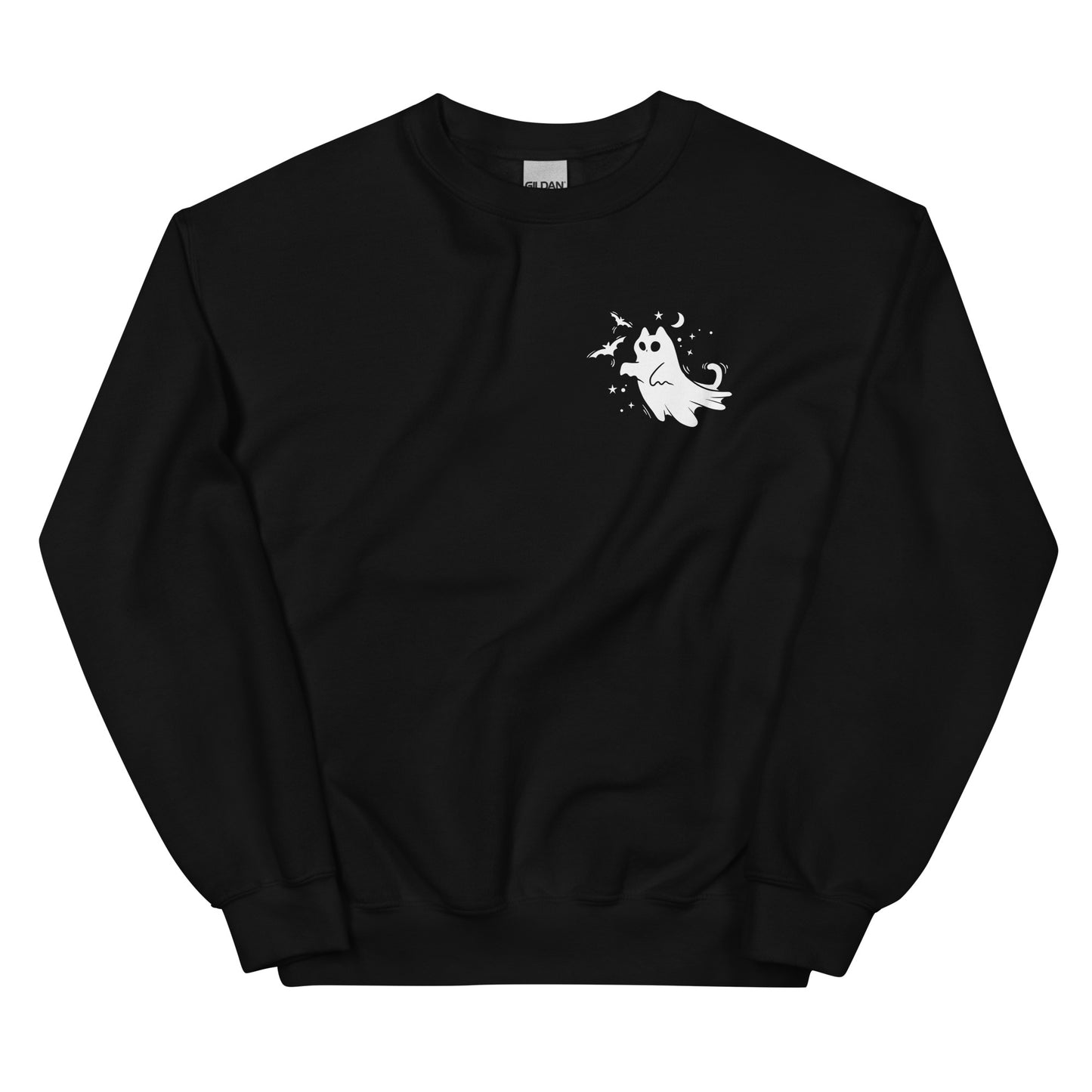 Ghost Cat Unisex Pocket Style Jumper