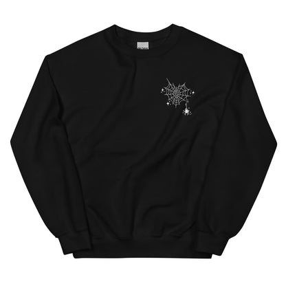 Spider Heart Unisex Pocket Style Jumper