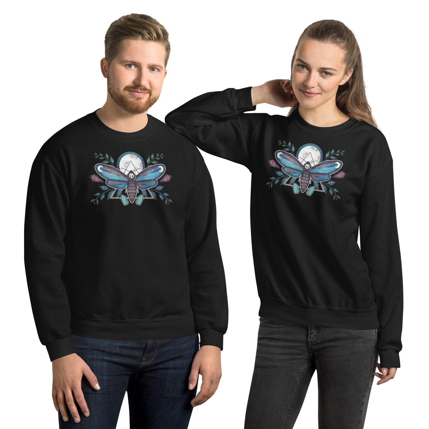 Midnight Moth Unisex Jumper