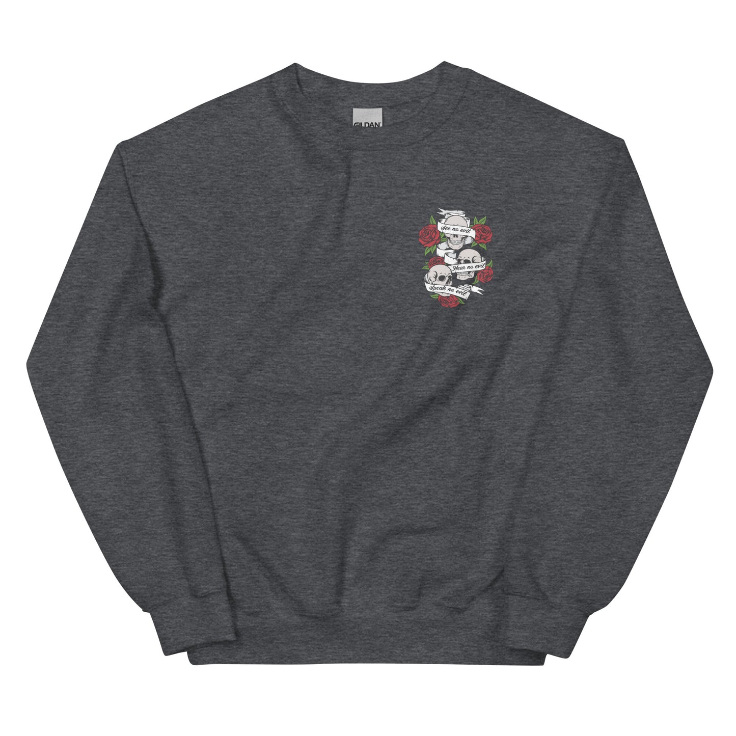 Three Wise Skulls Unisex Pocket Style Jumper