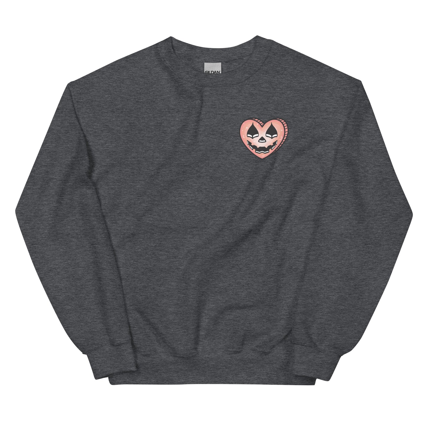 Pumpkin Heart Unisex Pocket Style Jumper