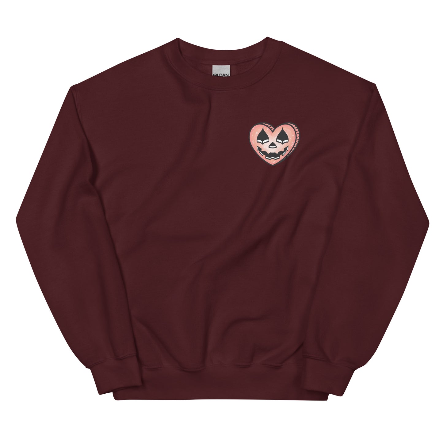 Pumpkin Heart Unisex Pocket Style Jumper