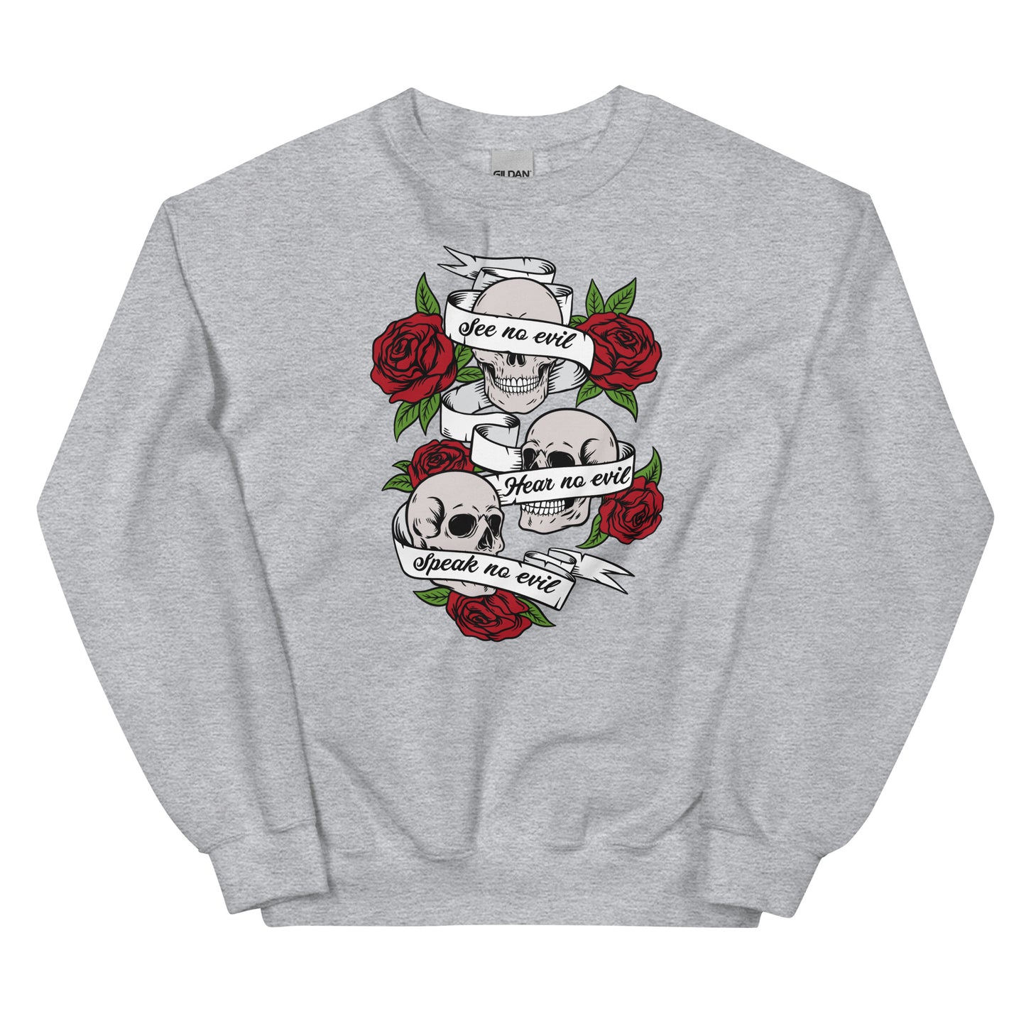 Three Wise Skulls Unisex Jumper