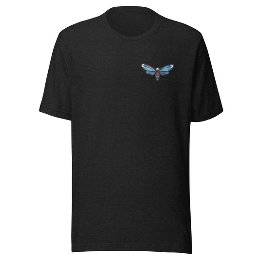 Midnight Moth Unisex Pocket Style T-Shirt