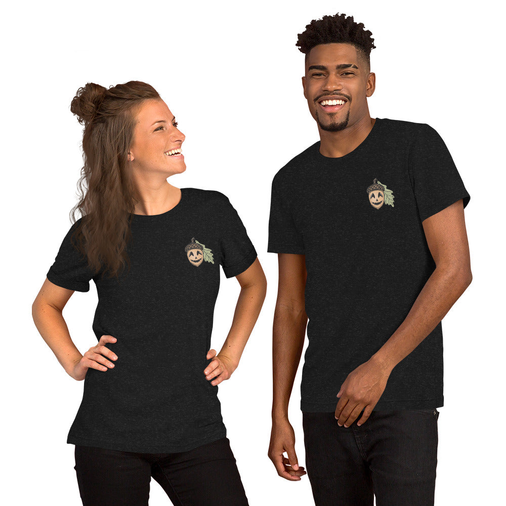 Happy Acorn Unisex Pocket Style T-Shirt