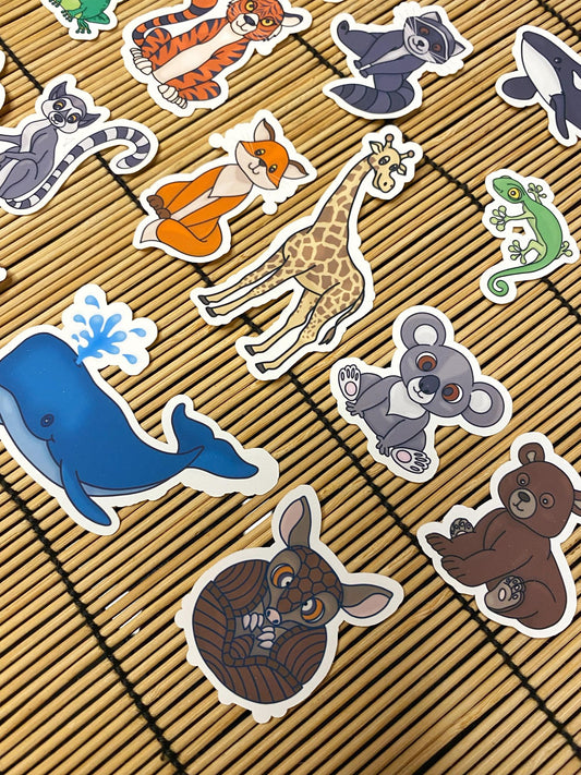 Cartoon Animal Sticker Pack